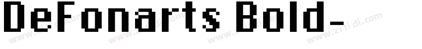 DeFonarts Bold字体转换